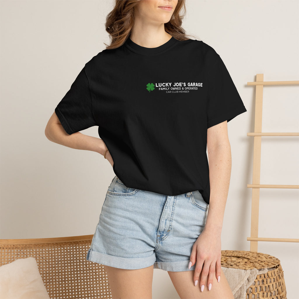 Lucky Joe's Garage T-Shirt – Classic Auto Mechanic Logo Tee