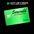 LUCKY JOE'S GARAGE - EMERALD VIP MEMBERSHIP